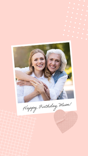 Pink Mum Birthday Instagram Reel
