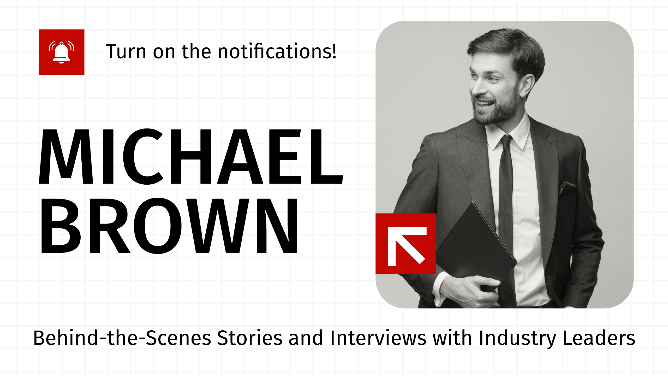 Red and White Profile YouTube Banner