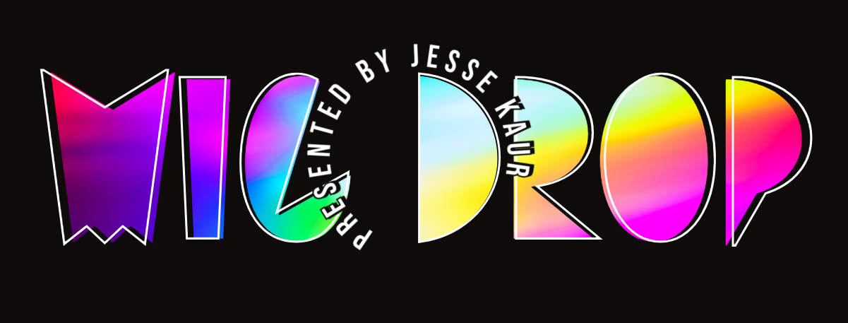 Multicolor Gradient Mic Drop Show Facebook Page Cover