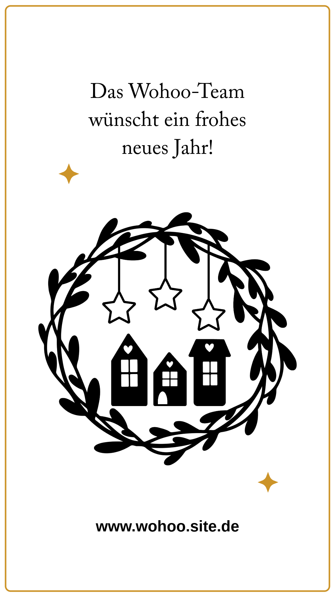 Weiß Neujahrswunsch Facebook Story