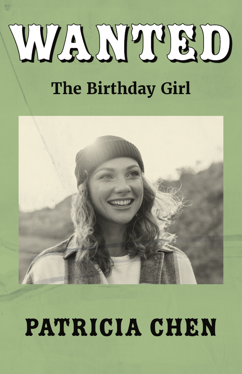 Green Vintage Woman Wanted Poster