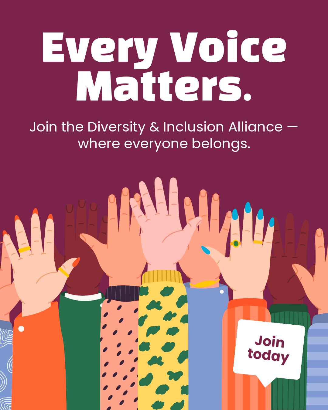 Red Education Diversity & Inclusion Alliance Instagram Portrait Post