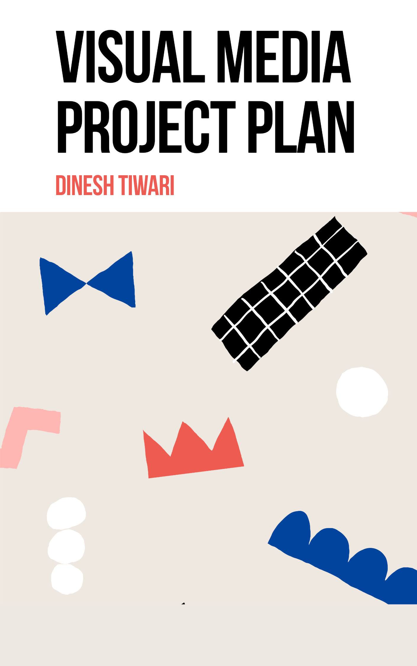 Cream Visual Media Notebook Book