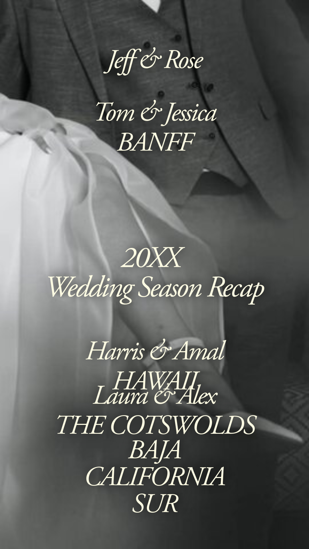 Dreamy and Elegant Wedding Photographer Season Recap Instagram Reel