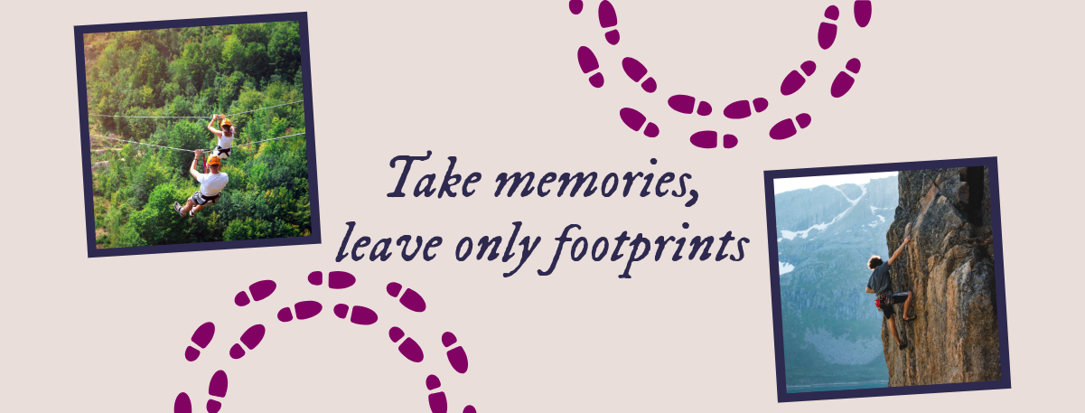Beige & Purple Take Memories Facebook Cover Banner