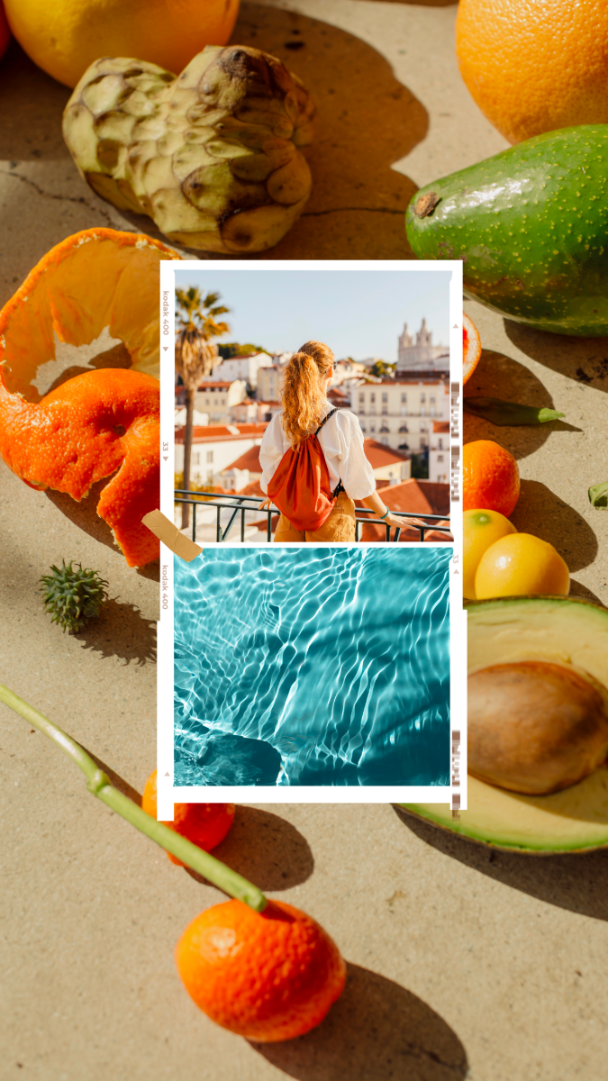 Orange Fruit Summertime Photo Frame Instagram Reel