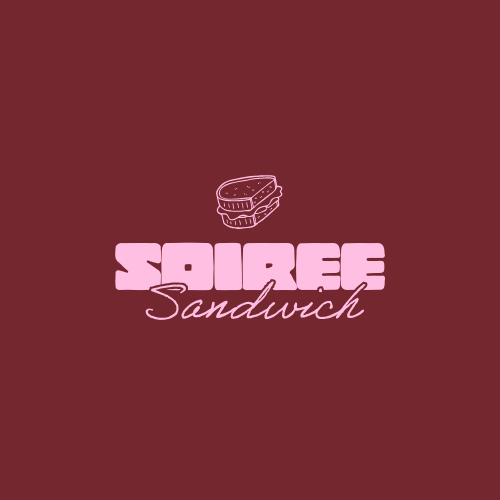 Pink and Red Sandwich Brand Logo