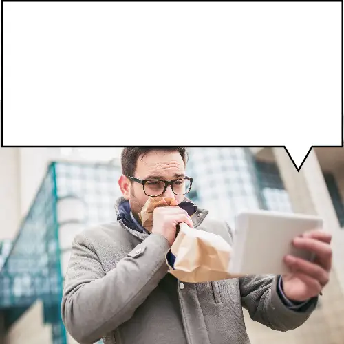 Gray and White Nervous Text Blank Meme