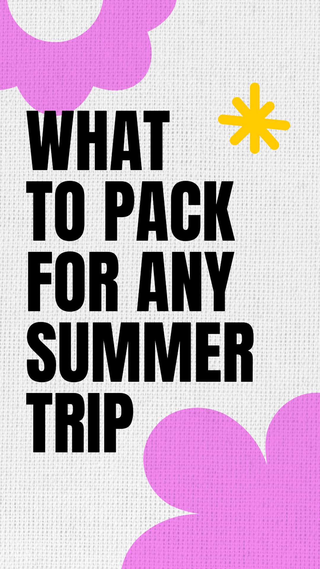 Grey, Pink and Yellow Peak Summer Travel Season  Instagram Reel