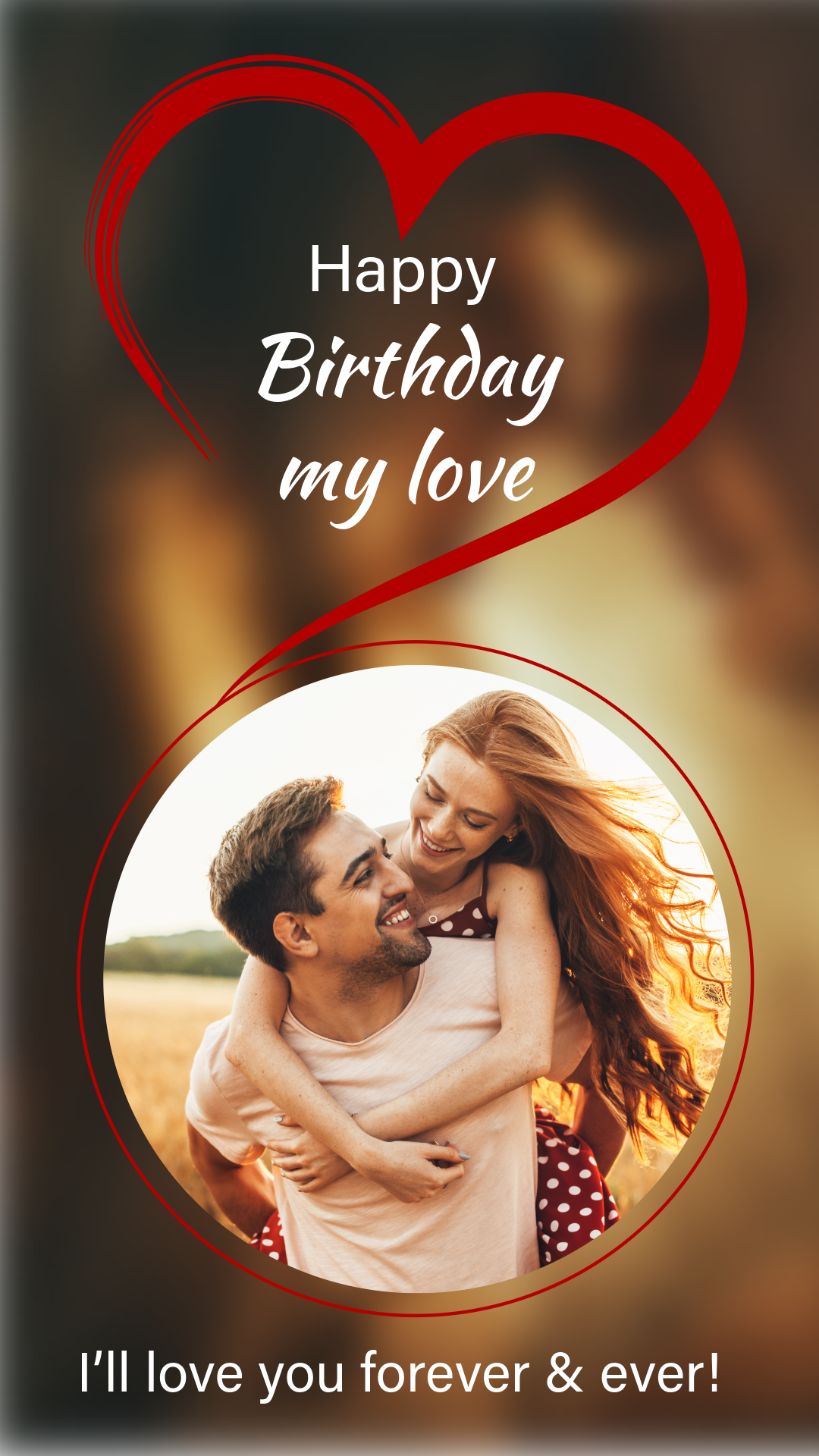 Red Birthday Facebook story