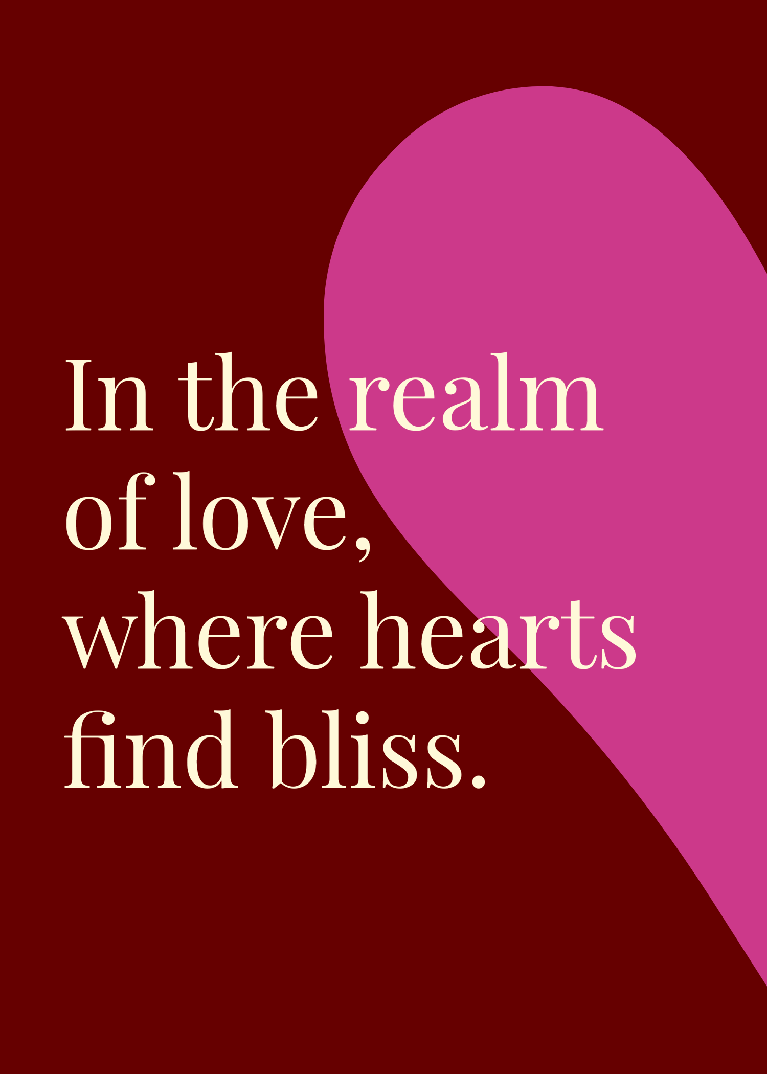 Maroon Valentine's Day Graphic Card