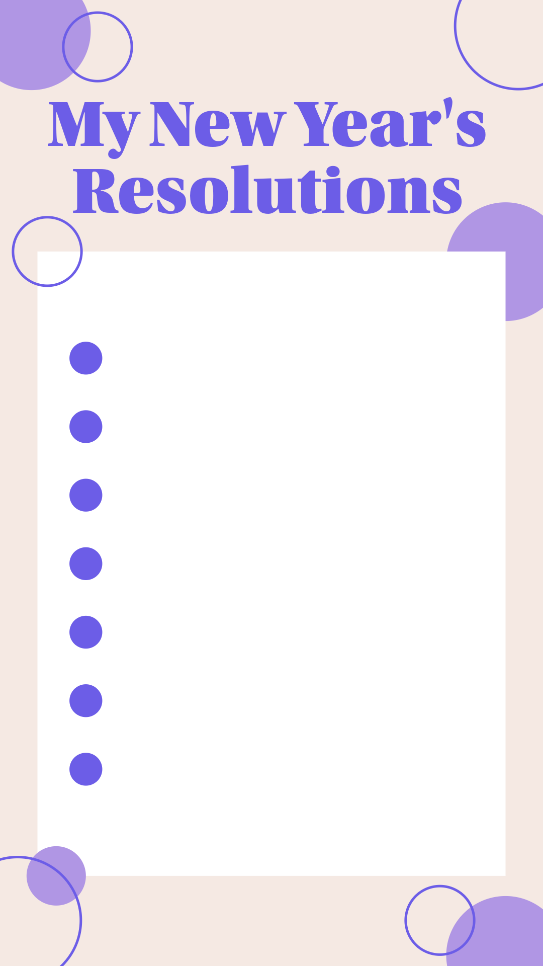 Purple New Years Facebook Story