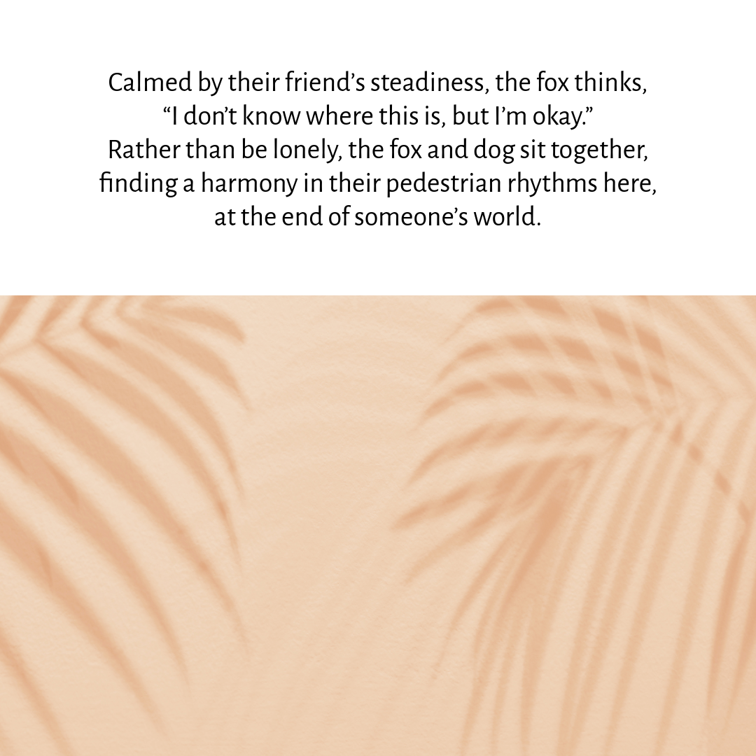 White and Tan Simple Groovy Quote Instagram Square Post