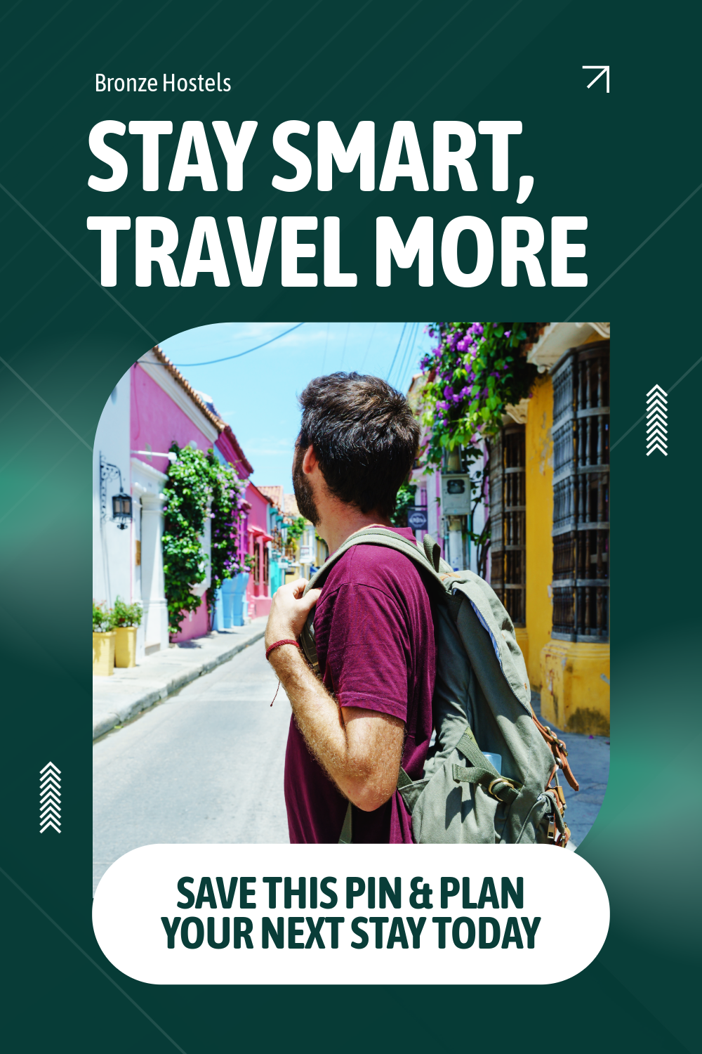 Green And White Hospitality Hostels Pinterest Post