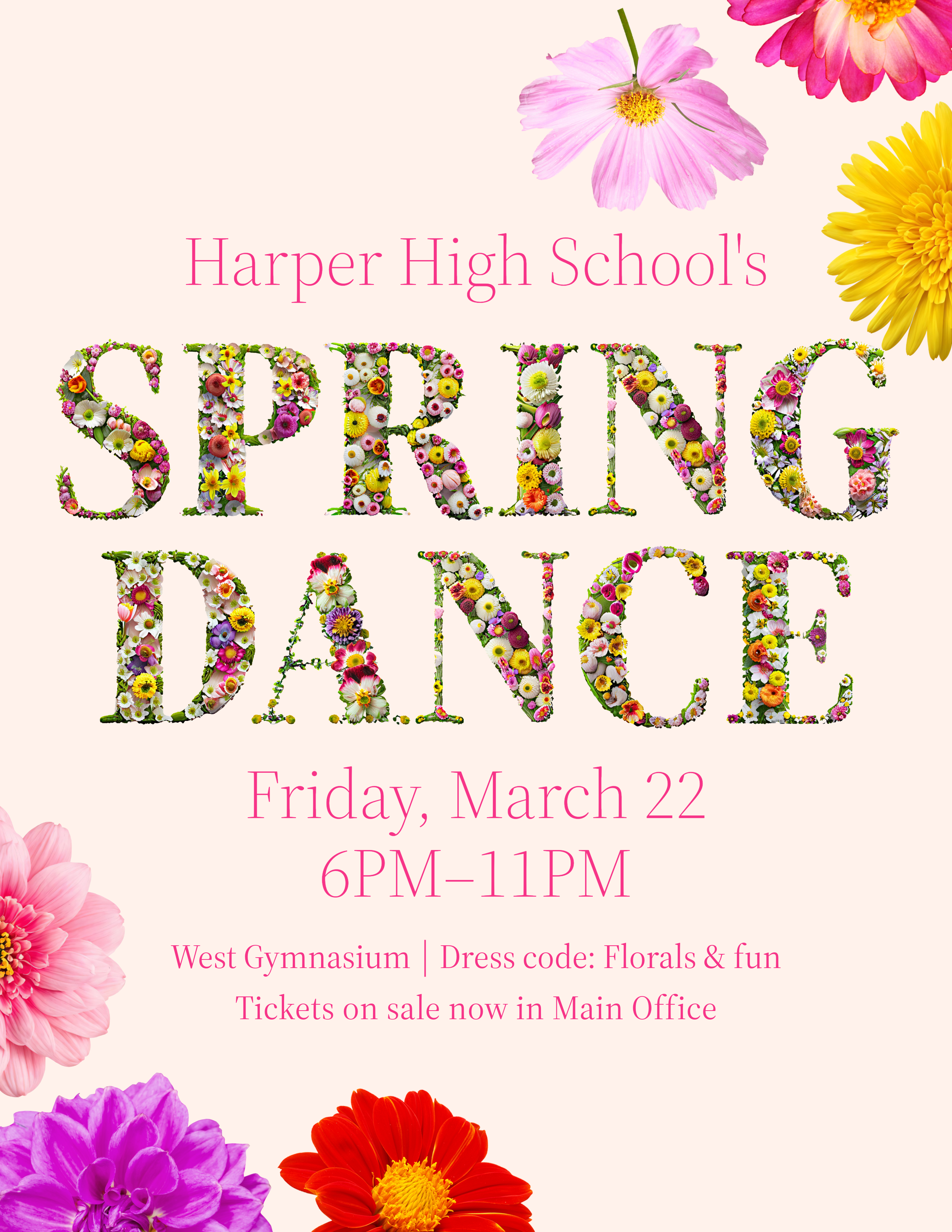 Pink Spring Dance Flyer