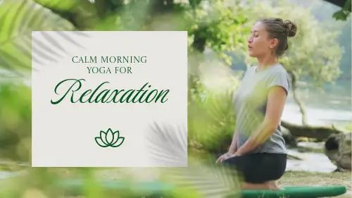 Green and White Yoga Tips Youtube Video