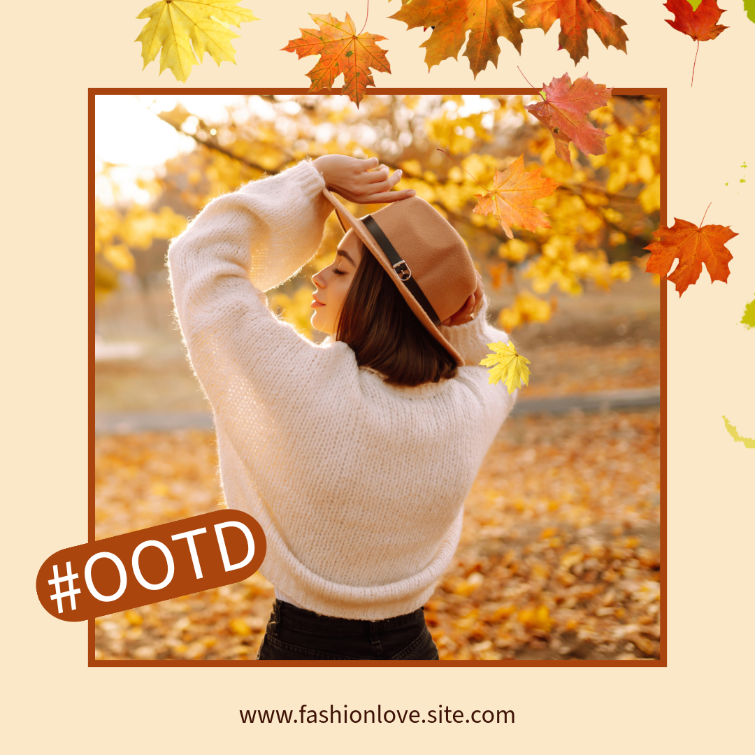 Beige And Brown Fall Outfit Of The Day Facebook Post