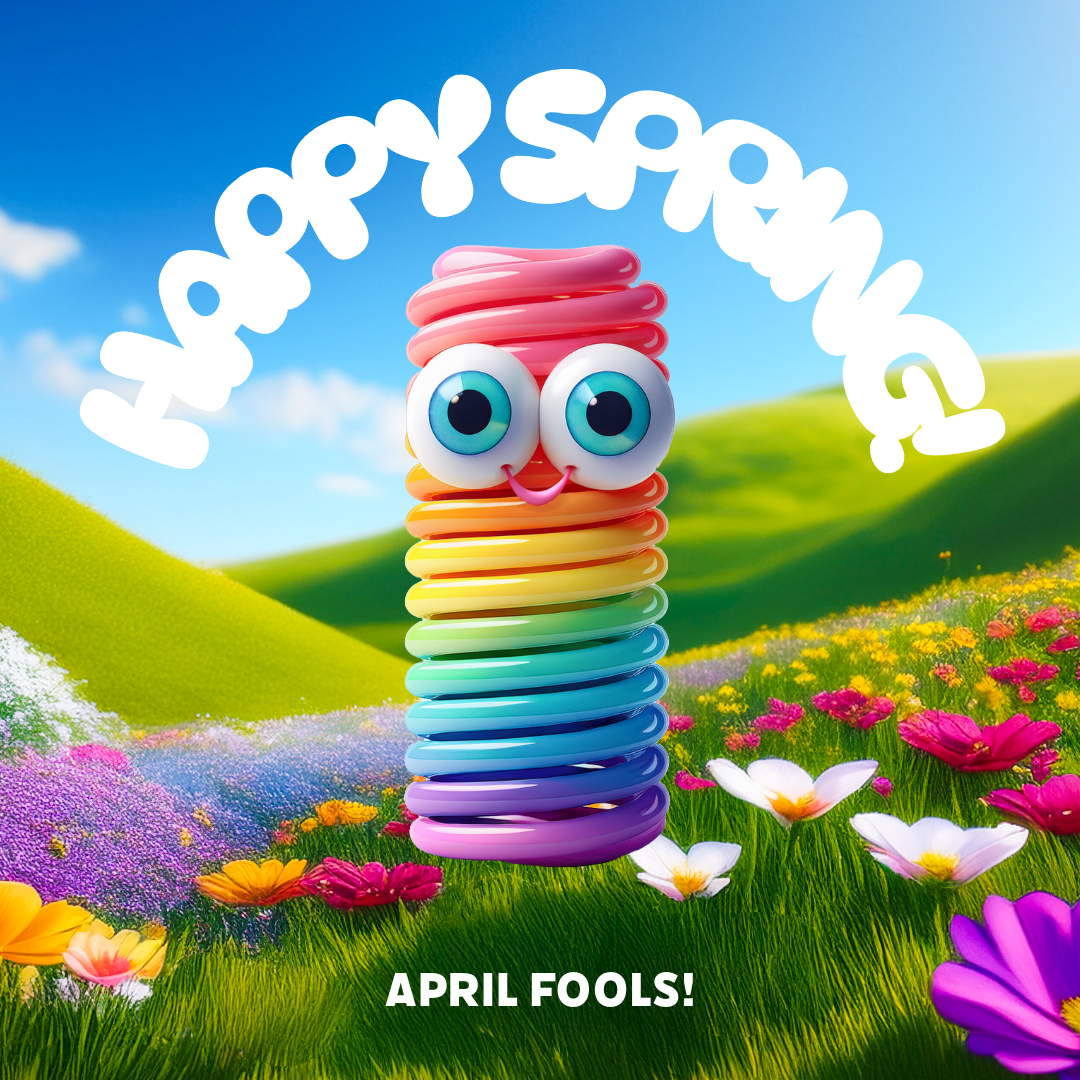 Colorful Happy Spring for April Fools