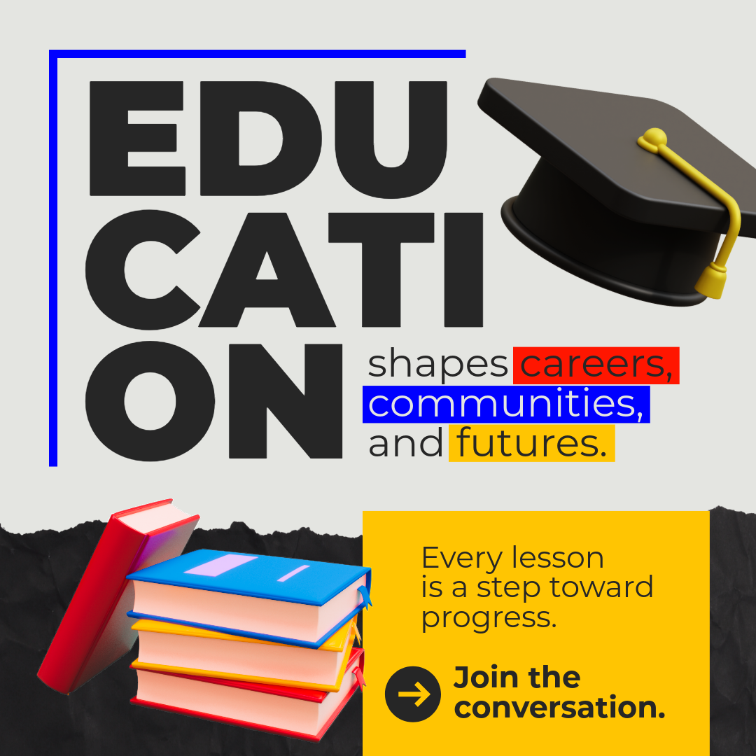 Yellow Blue and Gray Educational Linkedin Post