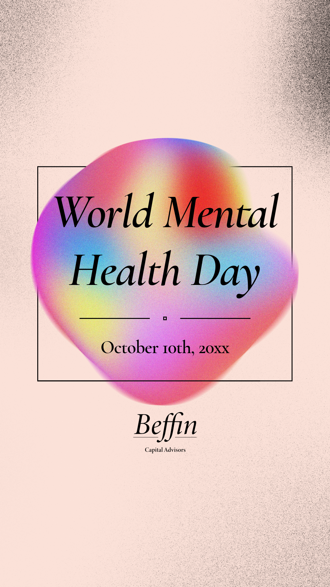 Pink and Beige World Mental Health Day Instagram Story Ad