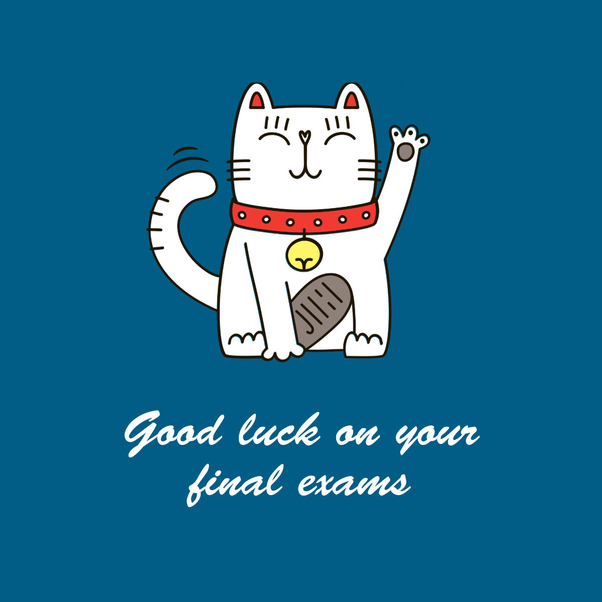 Iteration Blue White Good Luck On Exams Instagram Square
