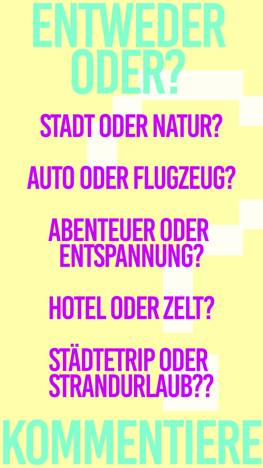 Grün Violett Entweder Oder Instagram Story
