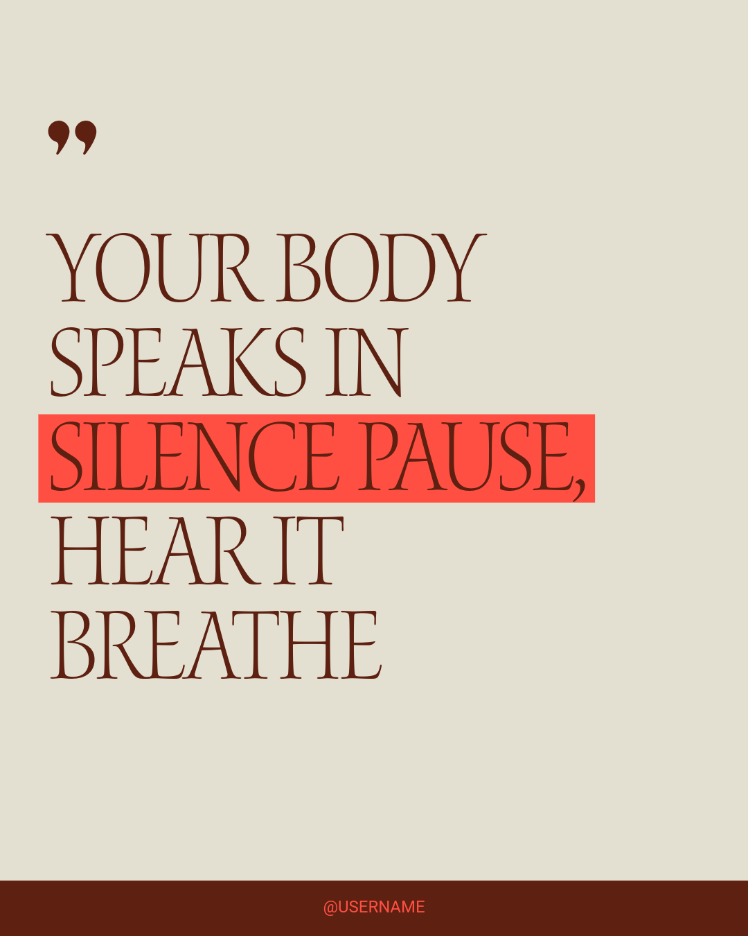 grey and brown smm quote instagram post