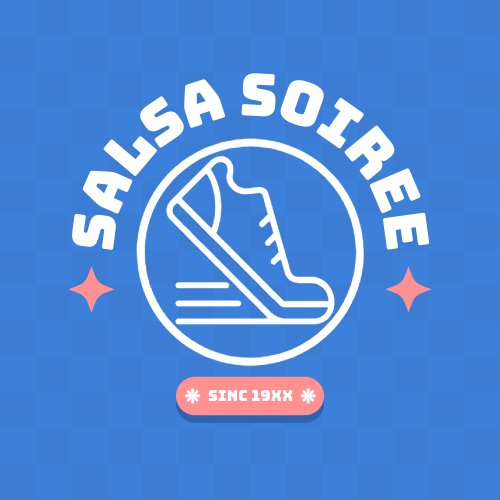 Blue And White Shoes Logo