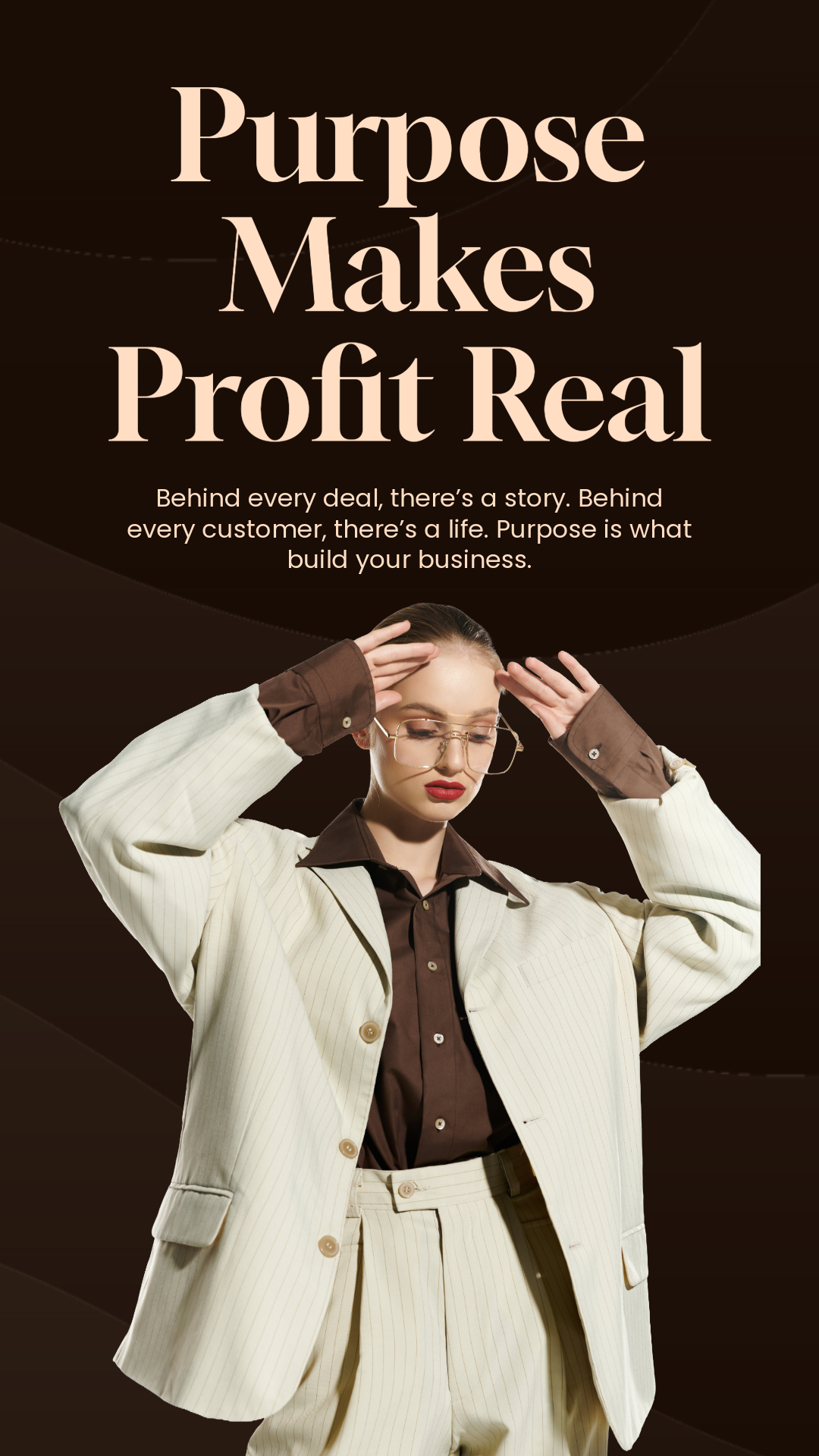 Brown and Beige  Business Insight Instagram Story