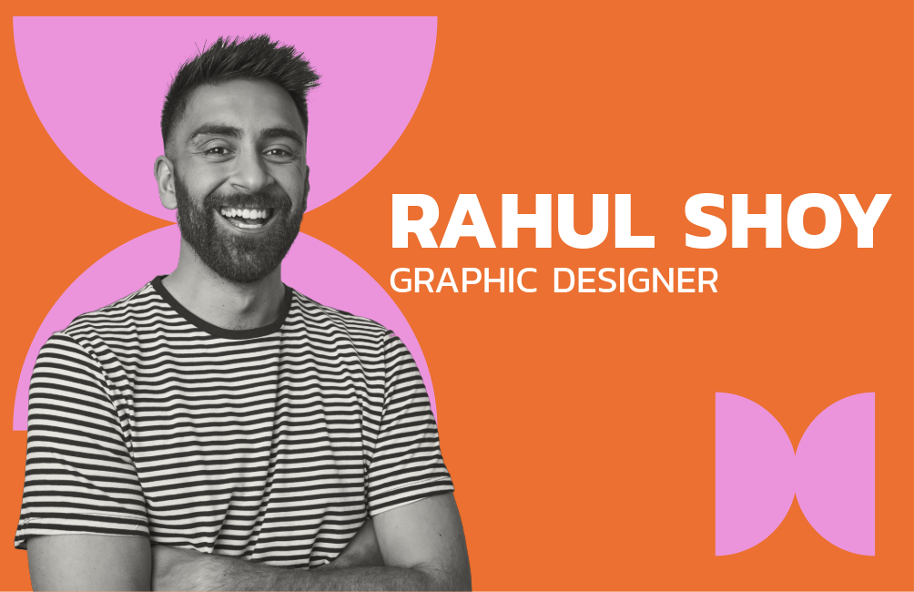 Orange and Pink Creative Business Card