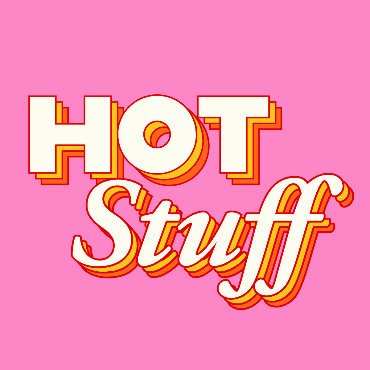 Pink Retro Font Logo