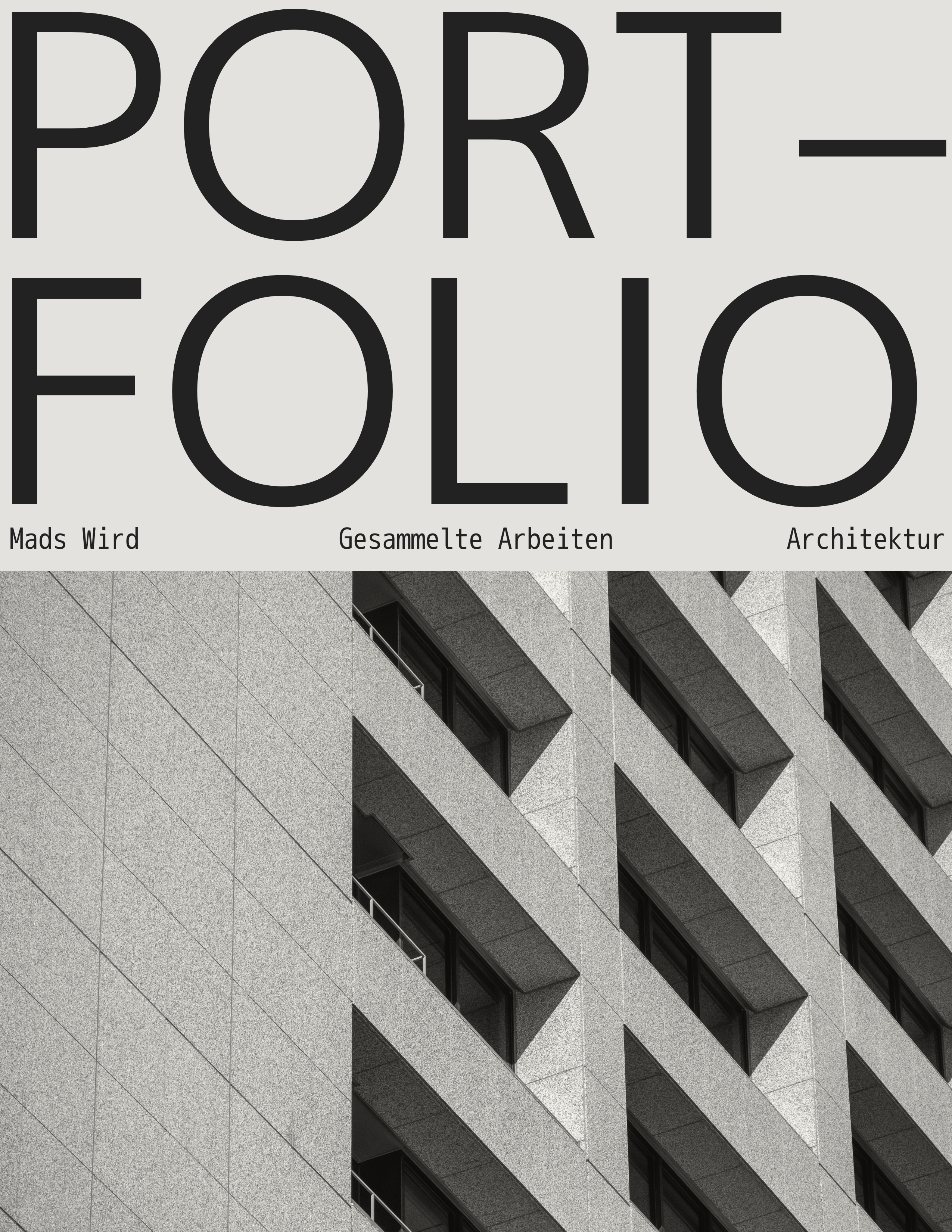 Gray Architecture Portfolio Divider Page
