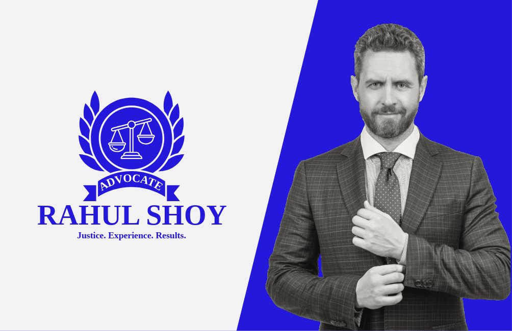 Blue and Grey Lawyer Business Card