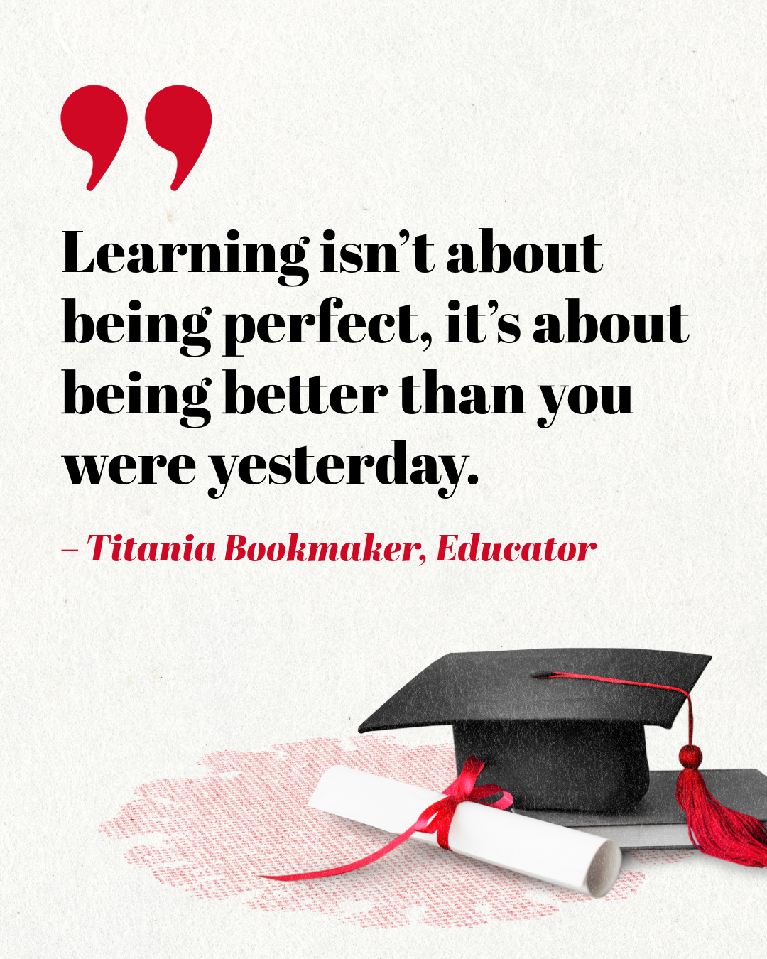 Black and White Inspirational Education Quote Instagram Portrait Post