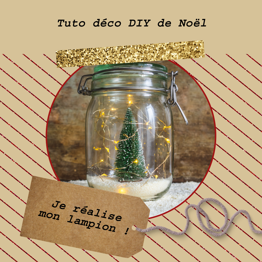 Brown Christmas Lantern DIY Instagram Carousel