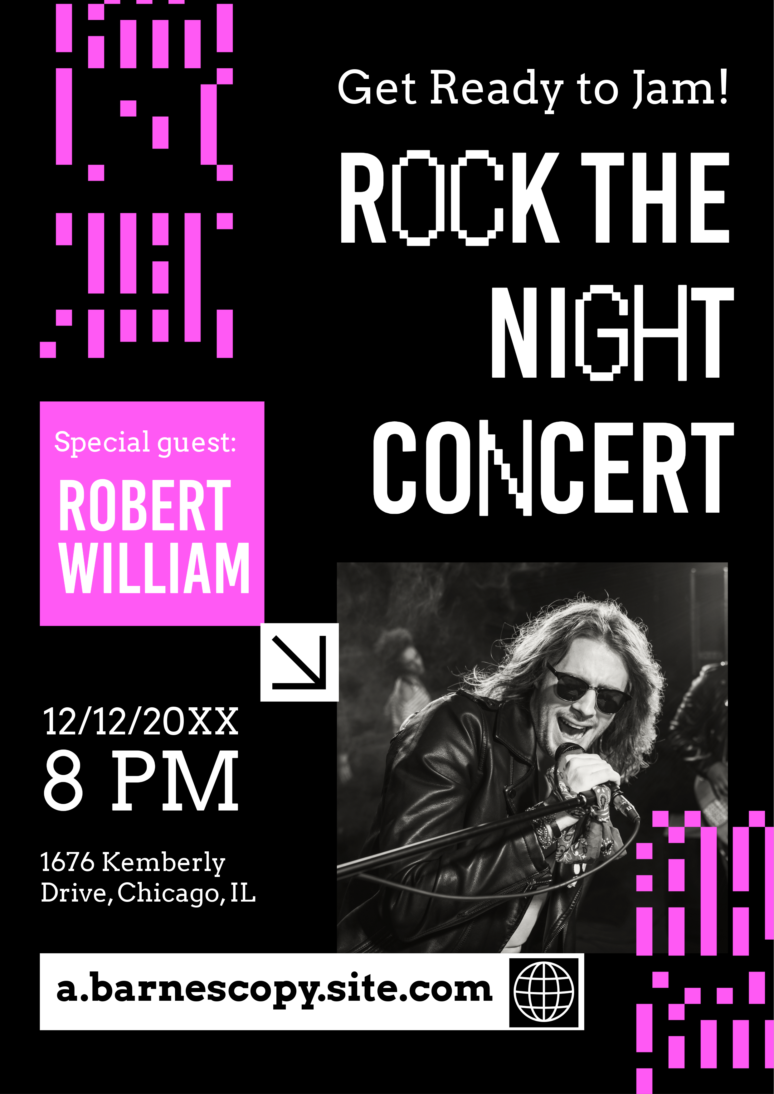 Black Music Event Flyer