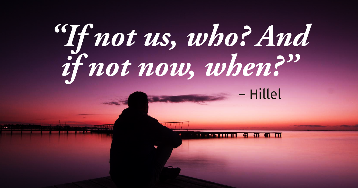 Purple Pink White & Black Contemplative Quote Facebook Post