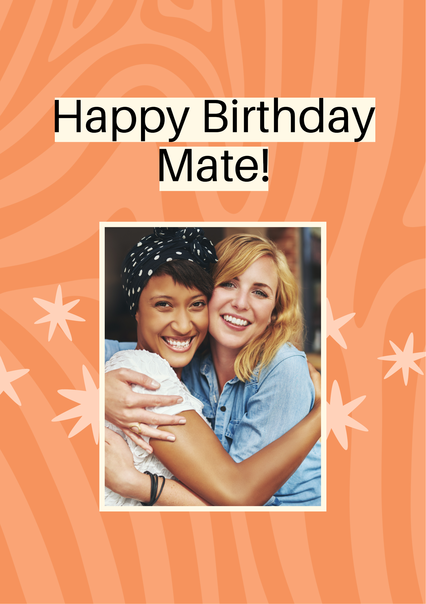 Orange Birthday Card