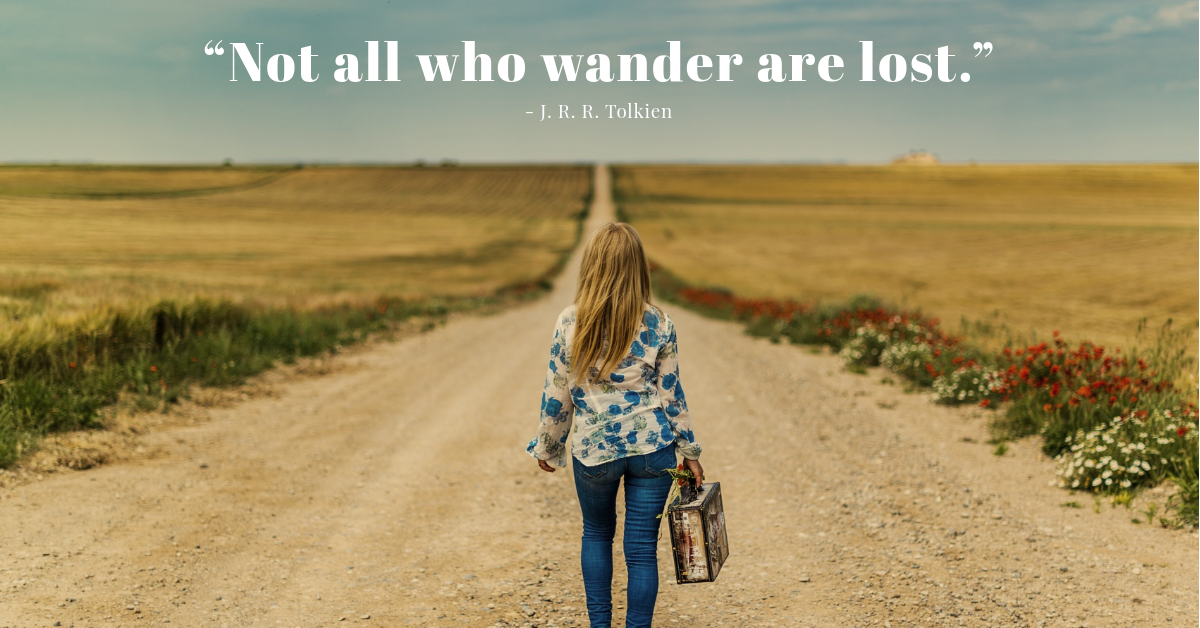 Woman Dusty Road Photo Travel Quote Facebook Post