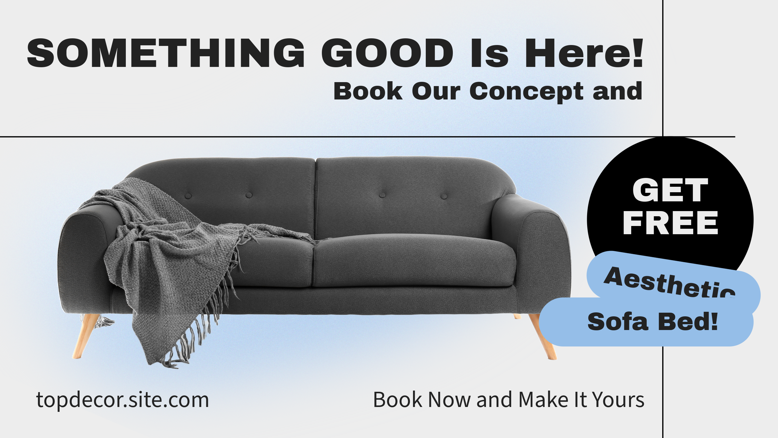 Grey Furniture Promo YouTube Banner