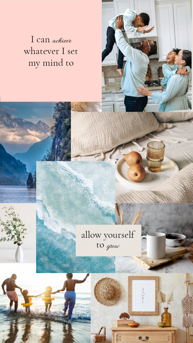 Neutral Vision Board Instagram Story by The Tillerys