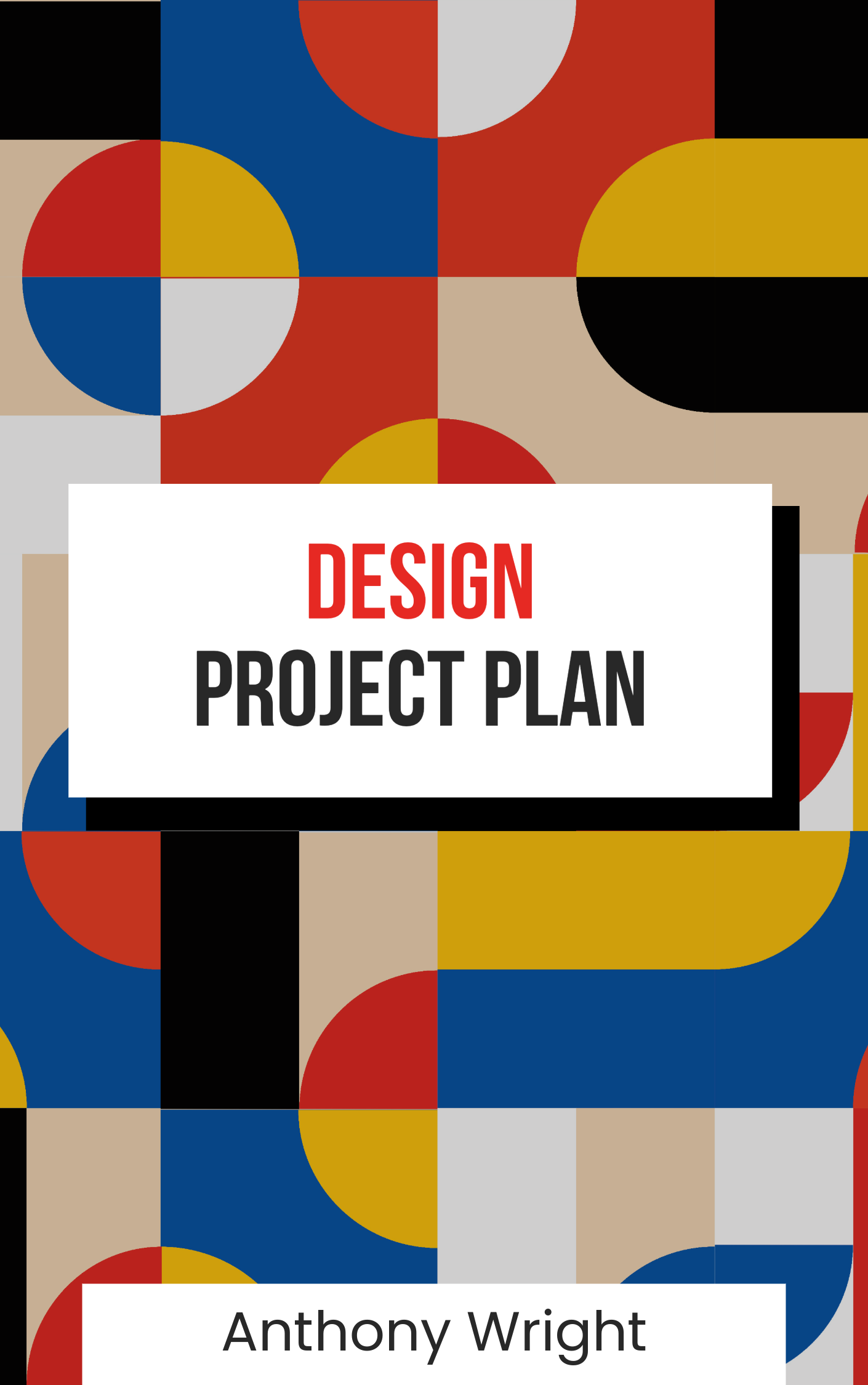Multicolored Design Project Plan Book