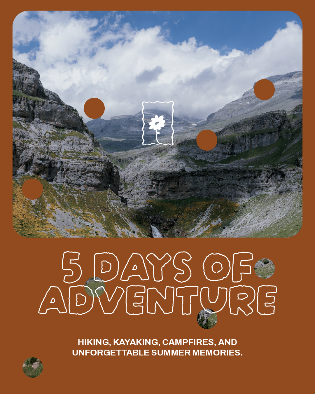 Organic and Fun Camp Activity Schedule Instagram Carousel
