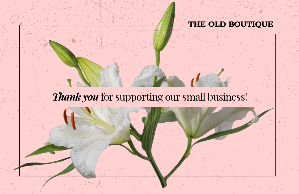 Pink and Green Floral Business Card