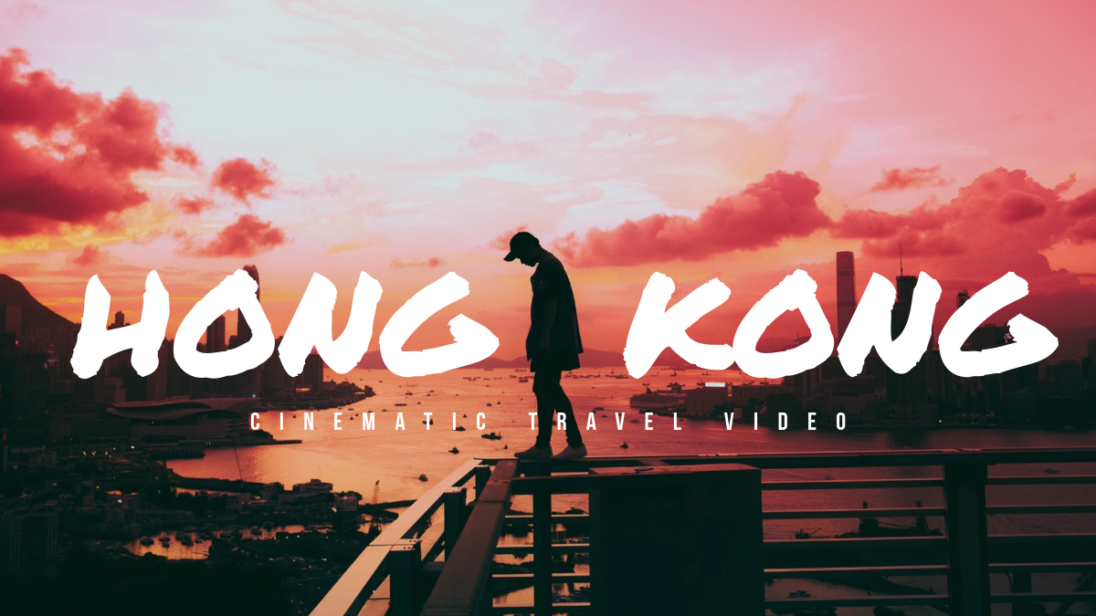 Pink and Black Hong Kong Travel Ad Youtube Thumbnail