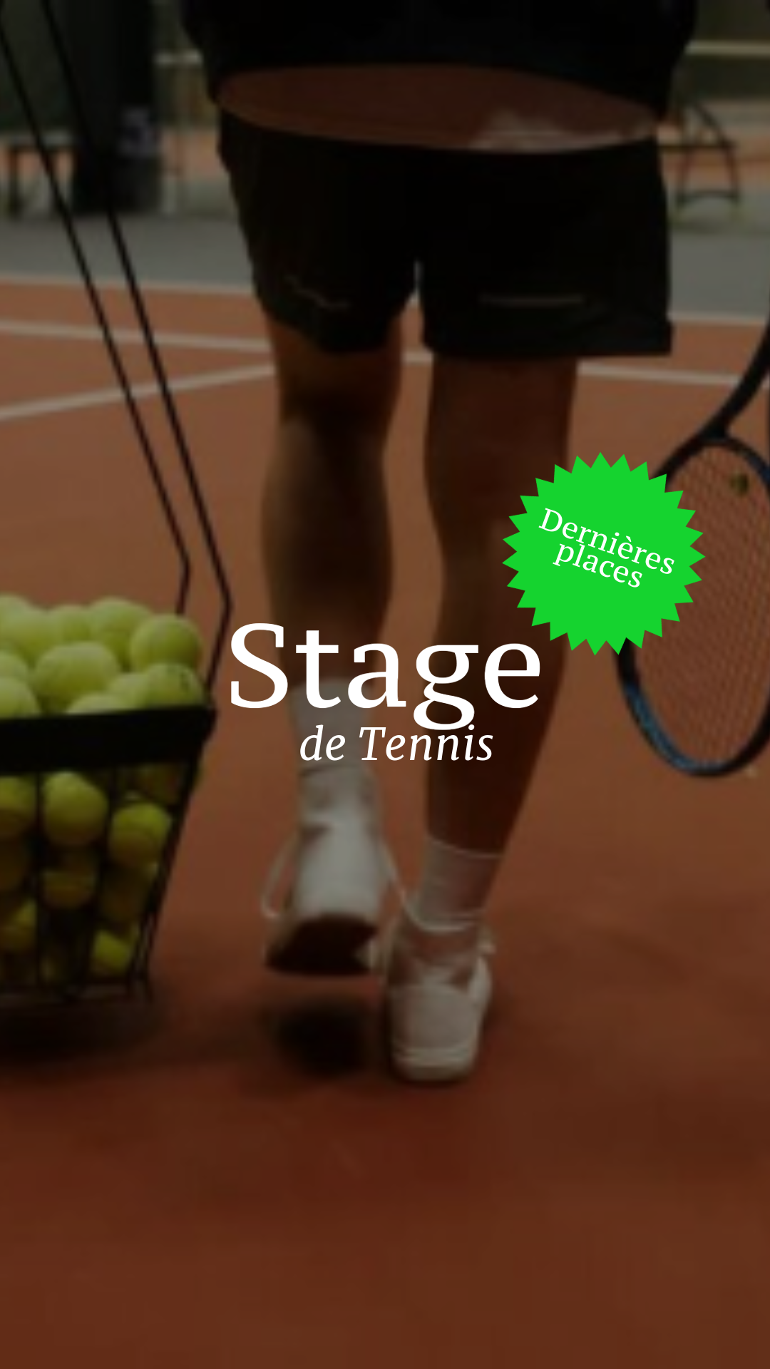 Story Instagram beige stage de tennis