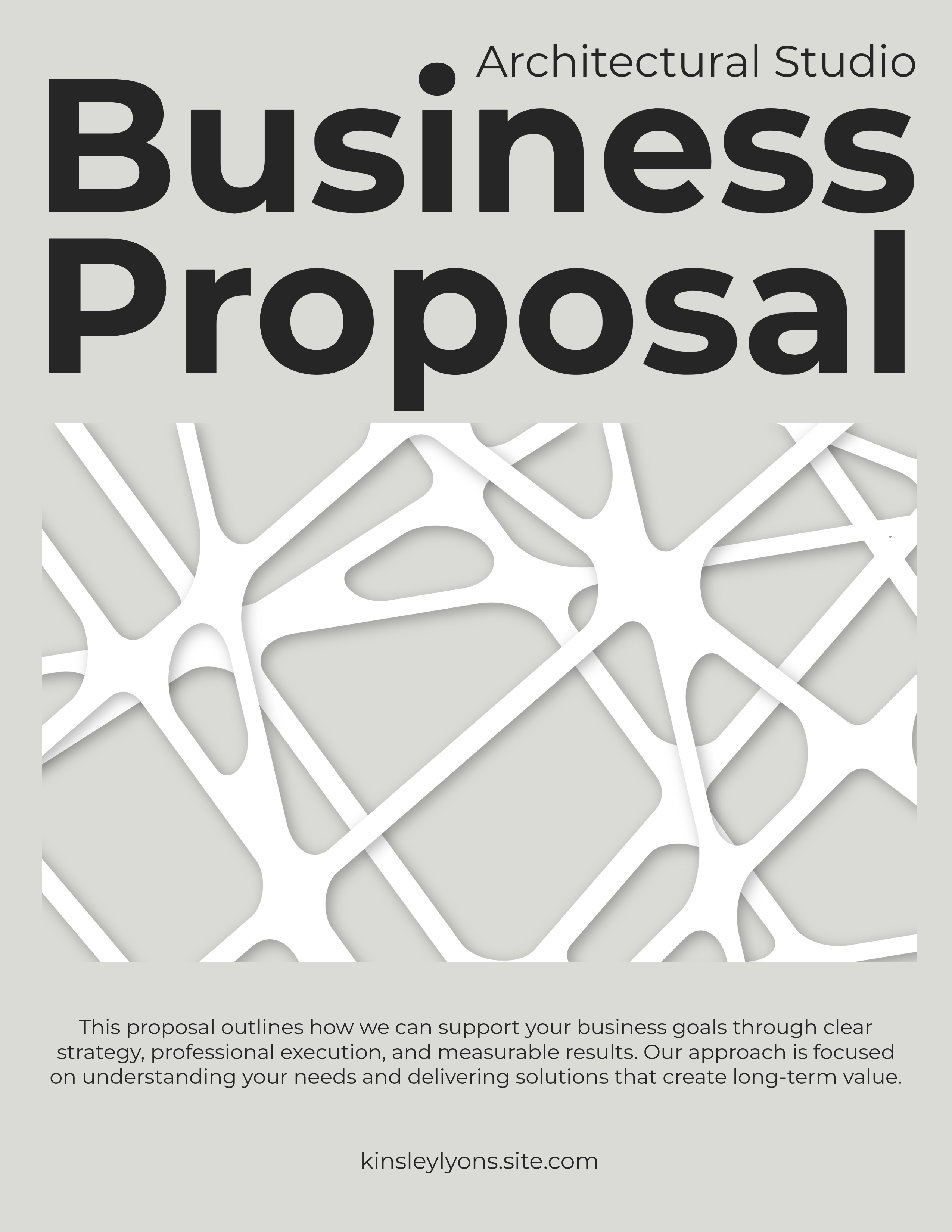 Gray and Black Cover Business Proposal
