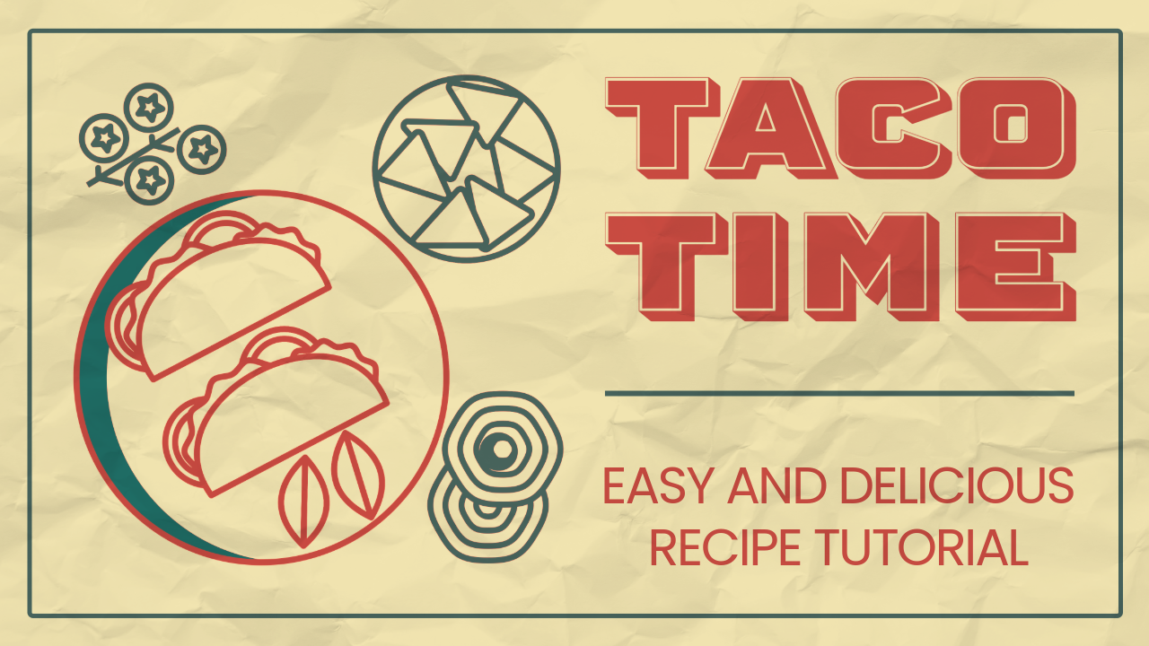 Beige and Red Food YouTube Thumbnail