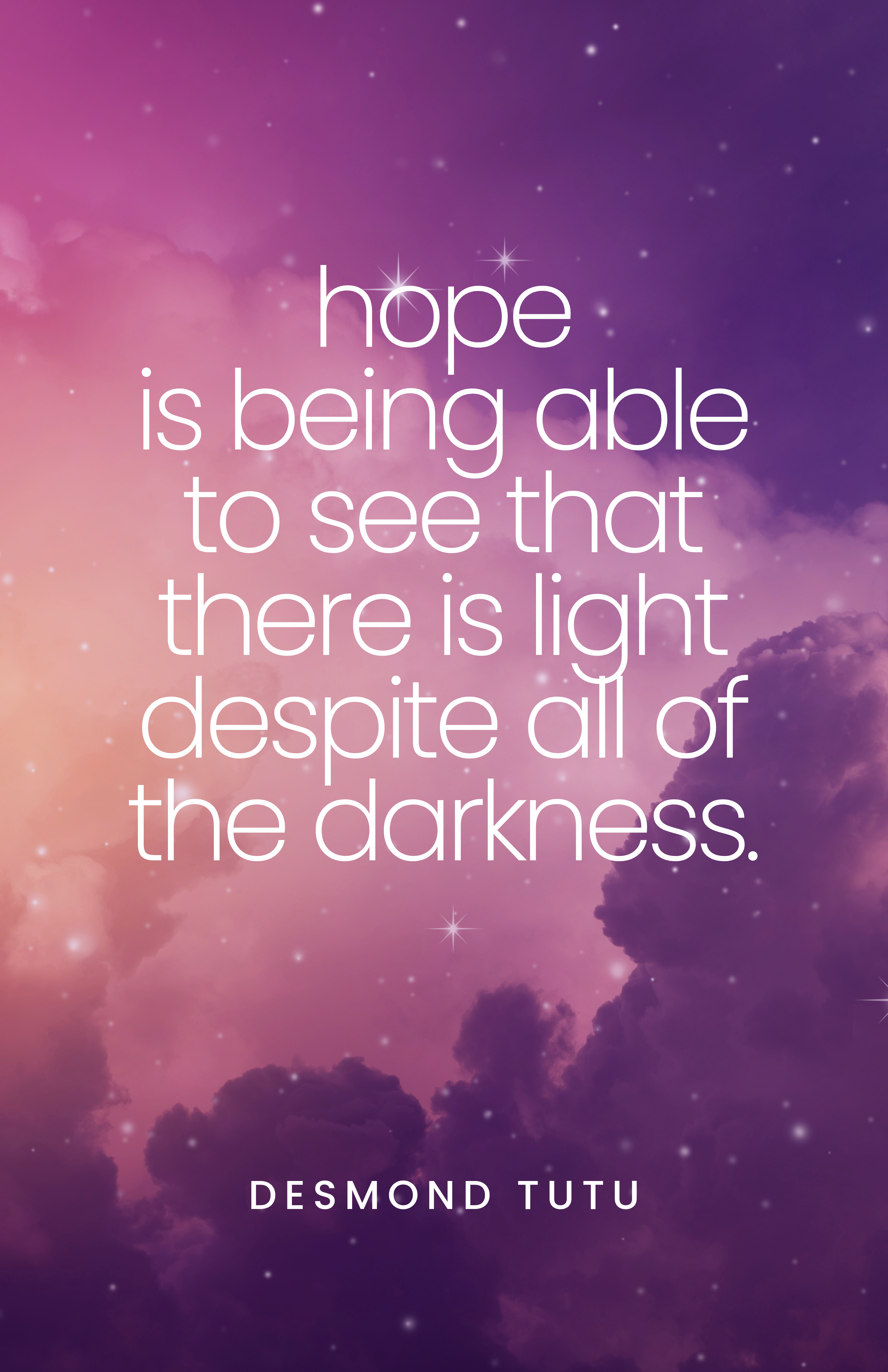 Purple Quote Poster