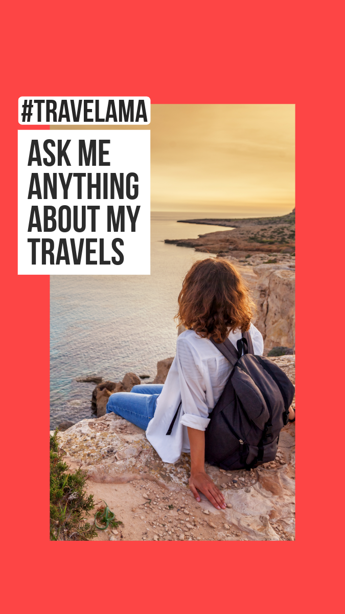Red Tourist Photo on Cliff Travel AMA Instagram Story